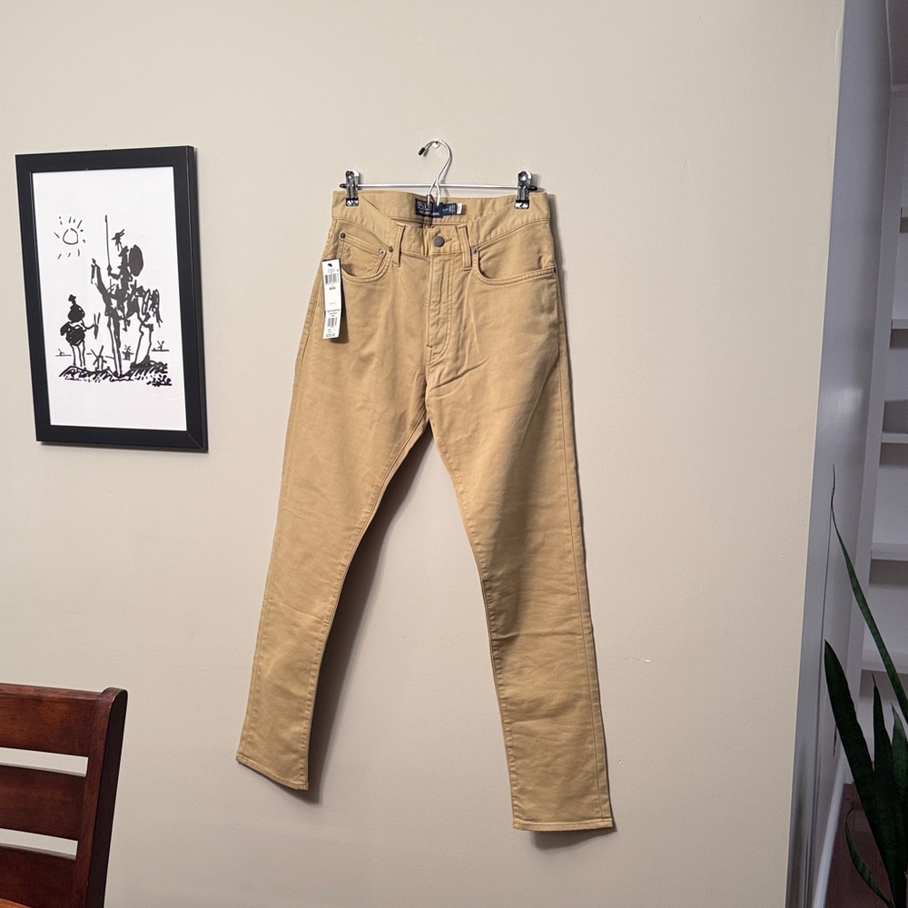 NWT Polo by Ralph Lauren Slim Fit Stretch Khaki Pant